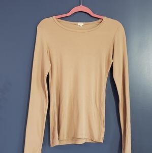 Medium J Crew camel color top